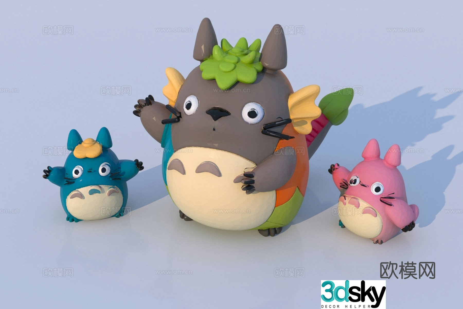 Modern chinchilla sculpture 3d model