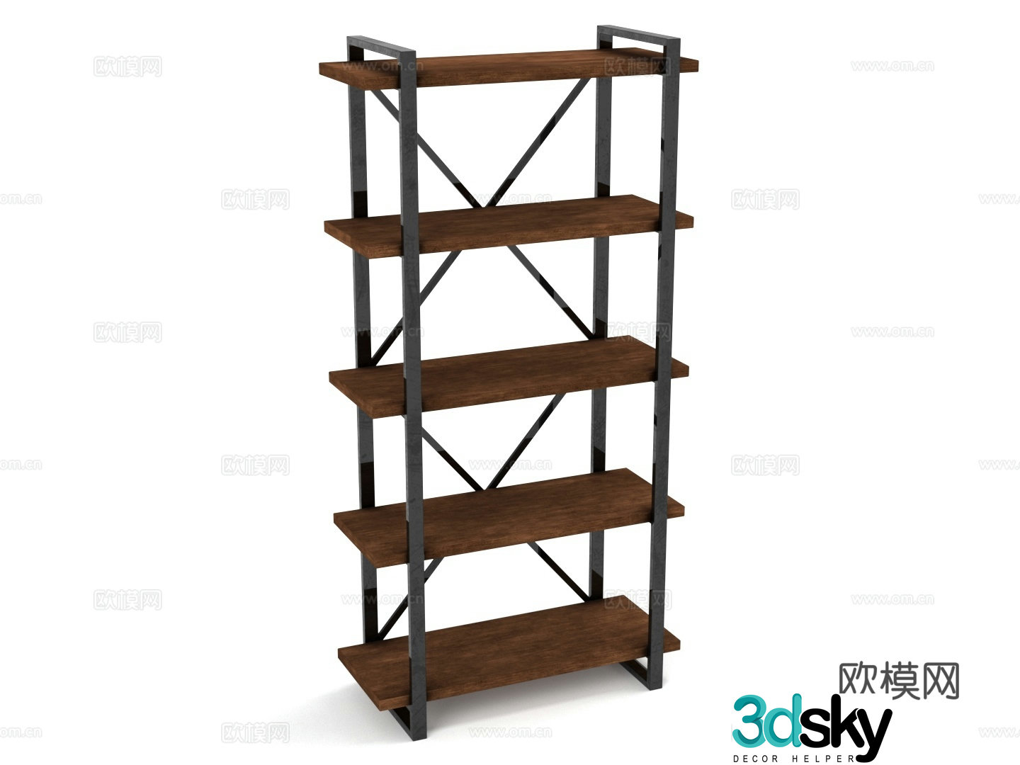 Shelf Bookshelf Shelf Layer Floor Rack 3D Model