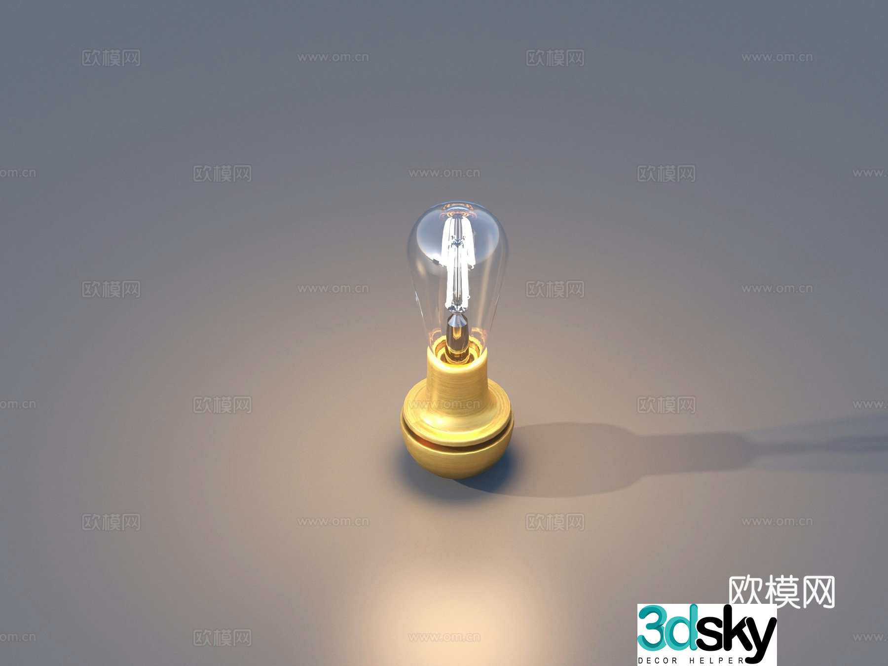 Light bulb Electric lamp bulb wick electrical appliances 3D model