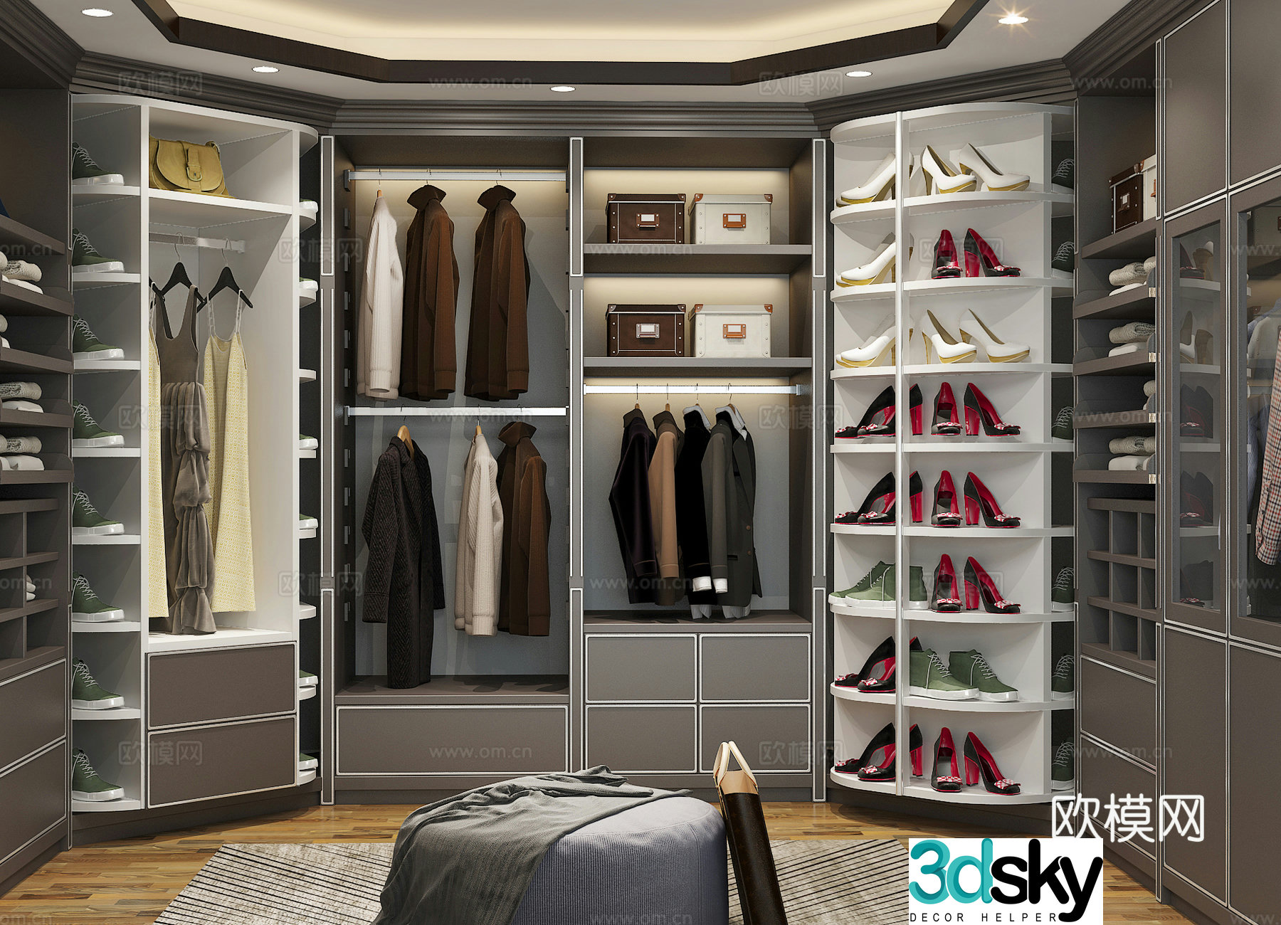 Modern wardrobe 3d model