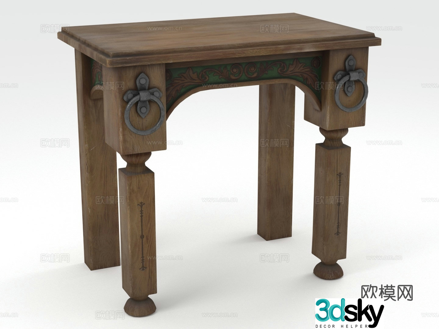 Decorative rack Display rack Storage rack Porch rack 3D model