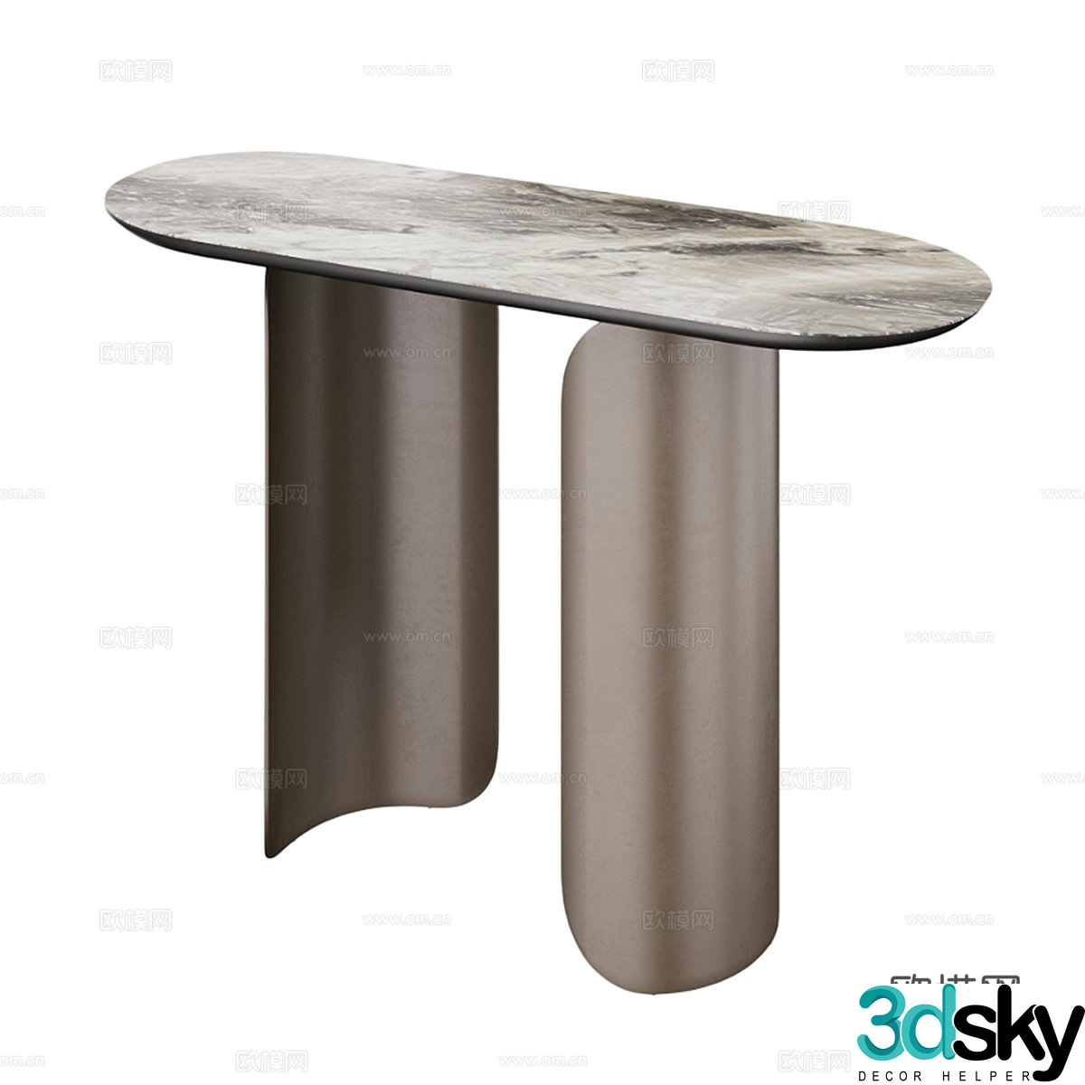 Modern simple and light luxury side table Side table Simple side table Decorative side table Entrance side table 3D model