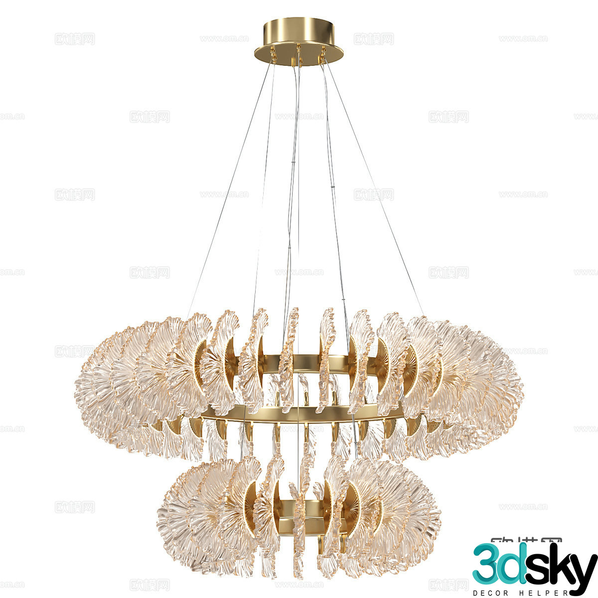 Modern simple light luxury chandeliers chandeliers simple chandeliers restaurant chandeliers living room chandeliers lamp 3d model