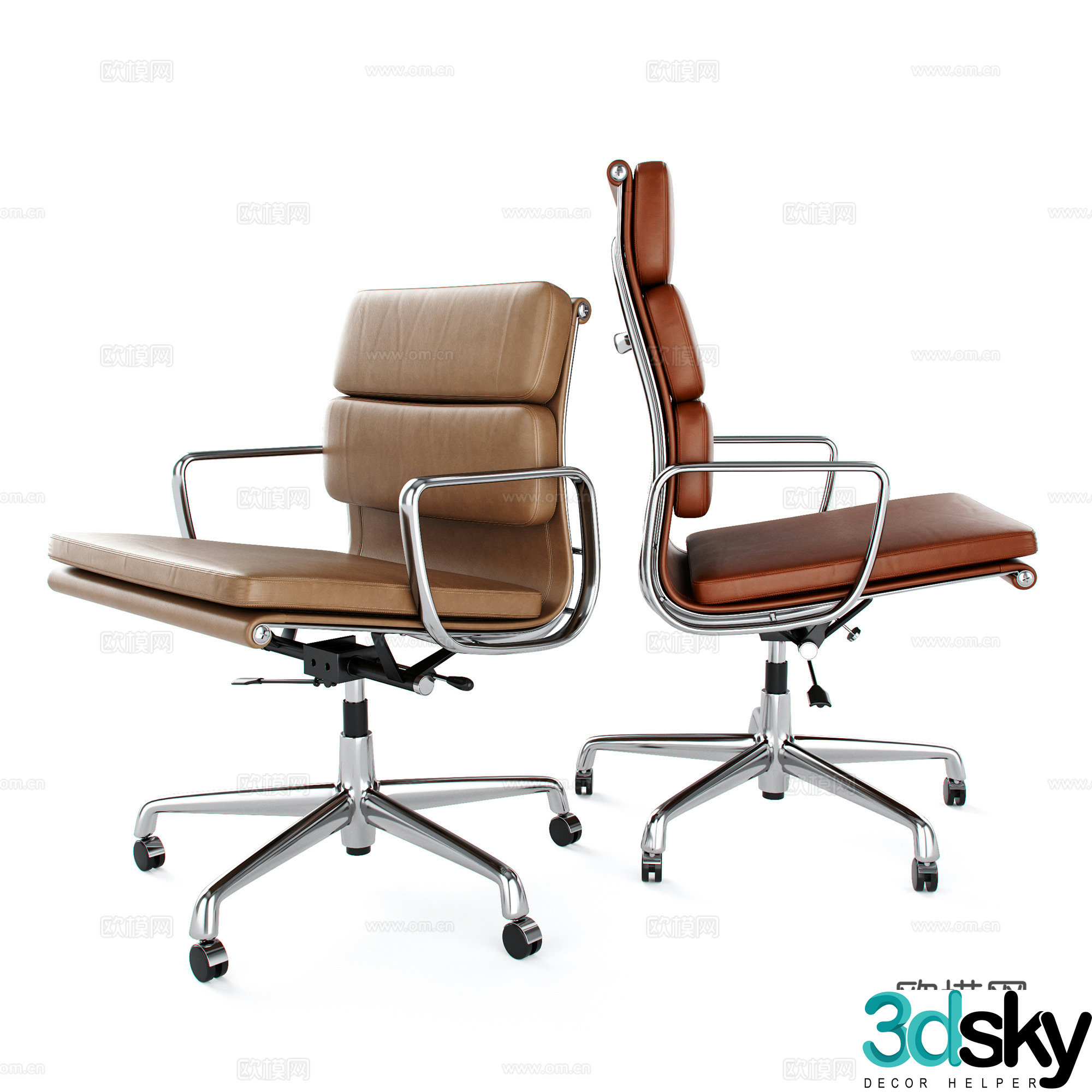 Modern office chair boss chair computer chair 3d model