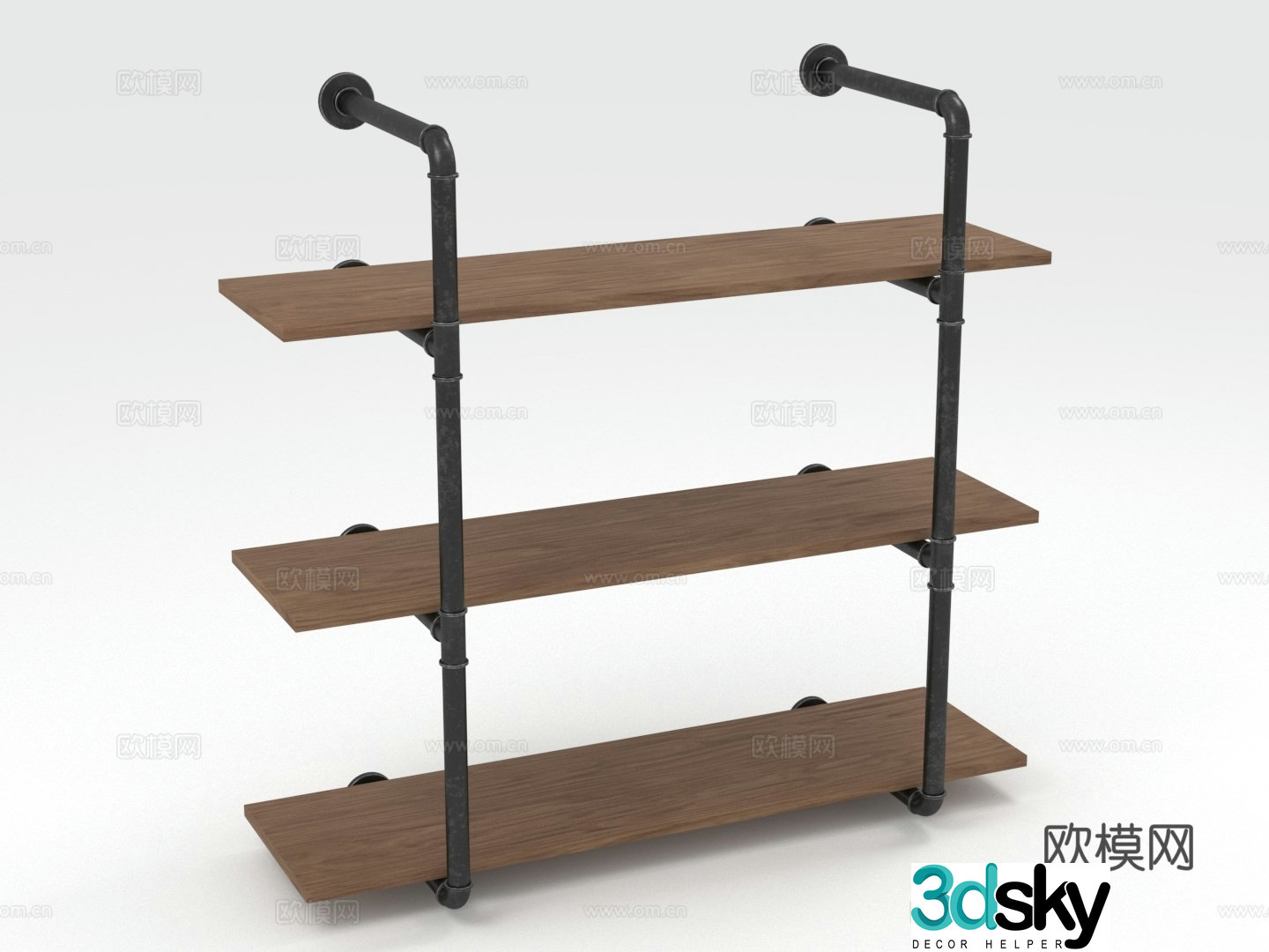 Wall shelf Shelf Bookshelf Exhibition shelf 3D model