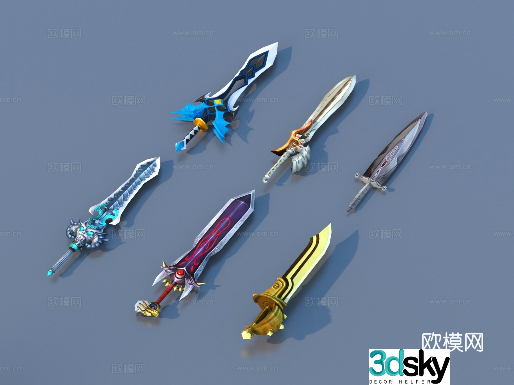 Weapons Weapons Game Props 3D Model