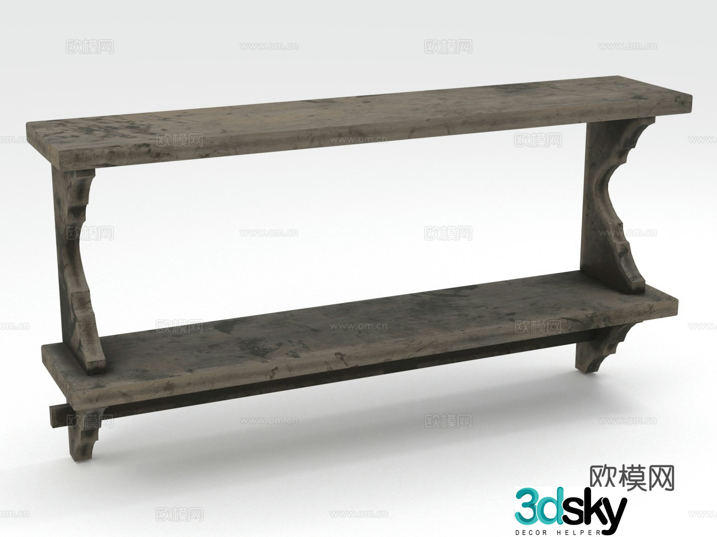 Storage rack exhibition rack 3D model of entrance table