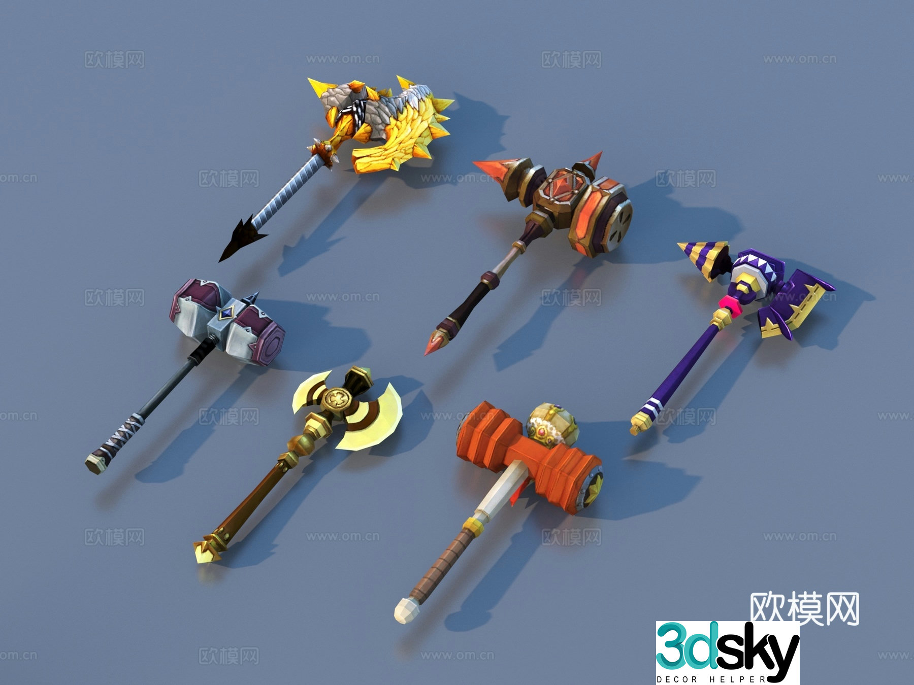 Weapons Weapons Game Props 3D Model