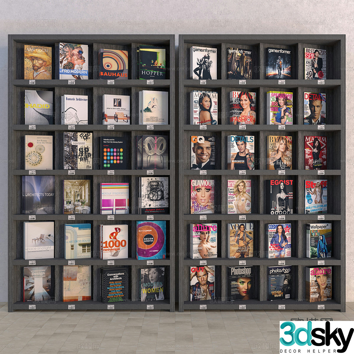 Display rack 3D model