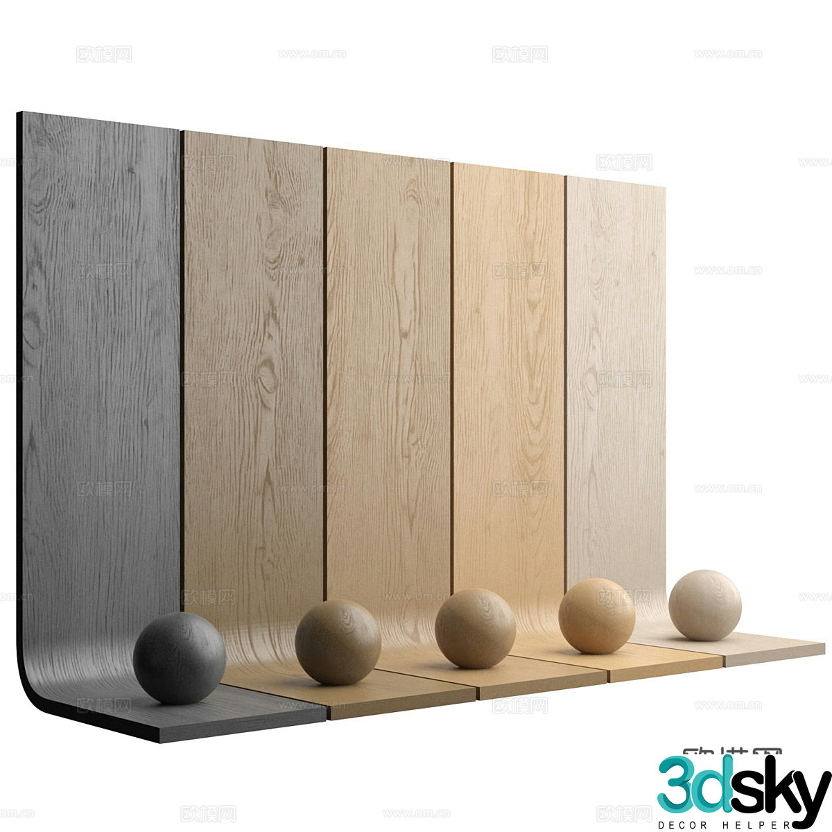 Sofa background wall 3d model