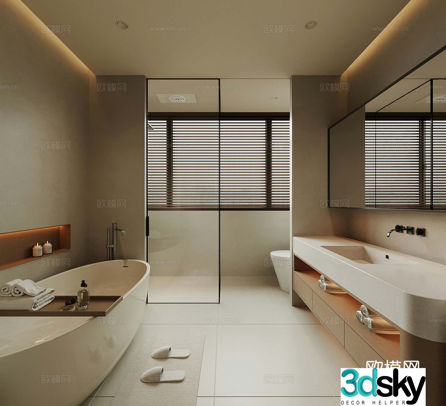 Modern bathroom Jijifeng bathroom 3D model