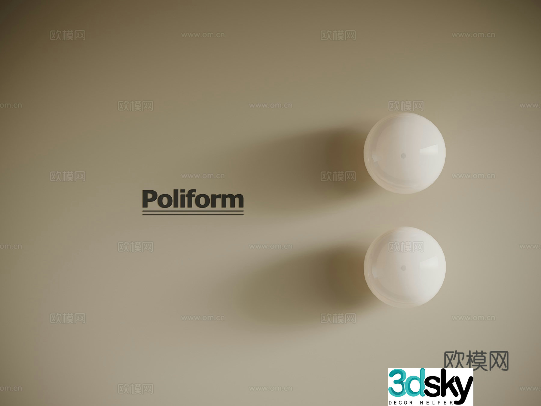 Modern wall lamp bedside lamp 3d model