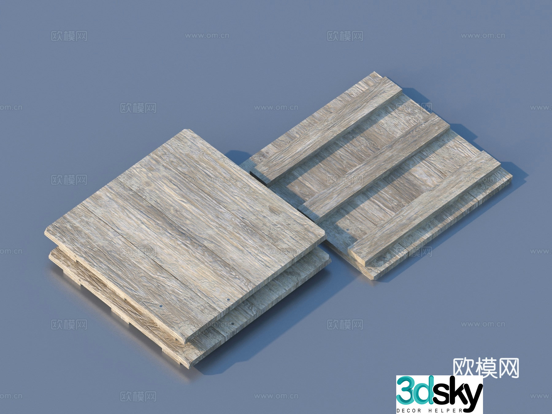 Wooden pad wood pad pad express pad 3d model