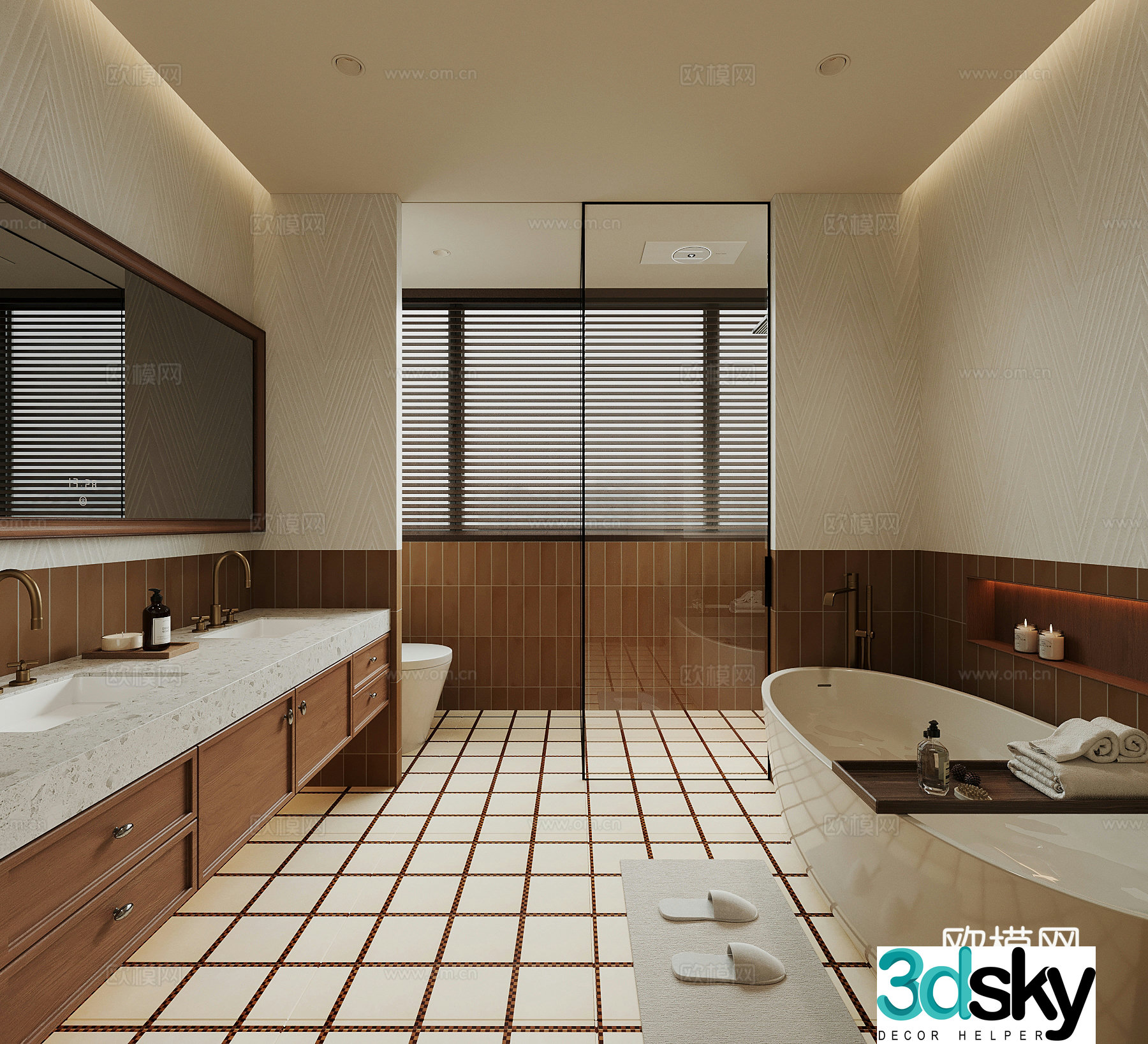 French bathroom medieval style bathroom bathroom cabinet toilet bathtub 3D model