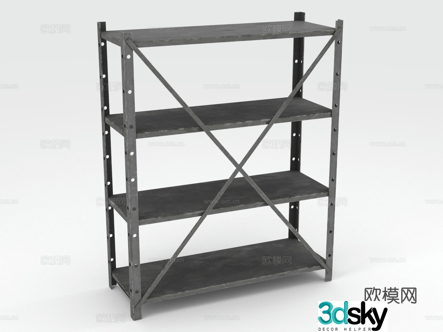 Storage rack shelf storage rack 3d model