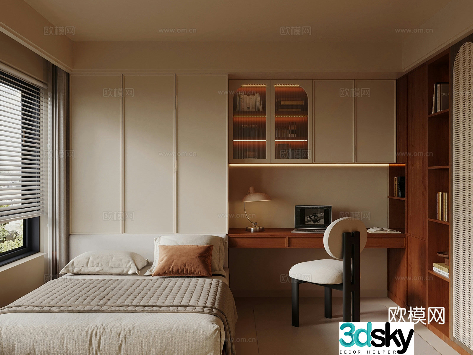 Middle-aged tatami bedroom Middle-aged tatami bedroom 3D model