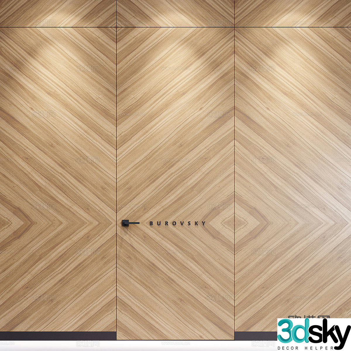 Swing door 3D model
