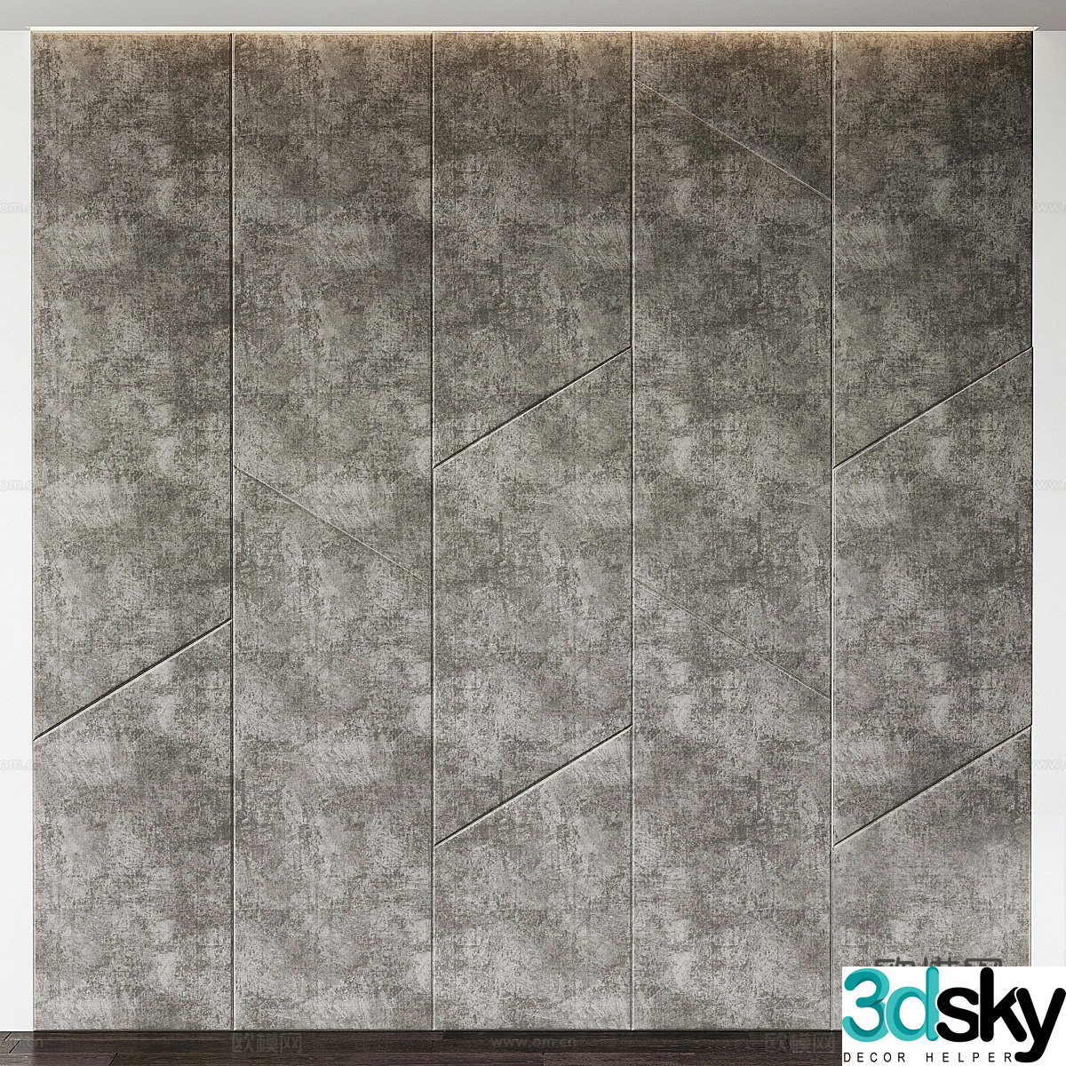 Background wall soft package 3d model