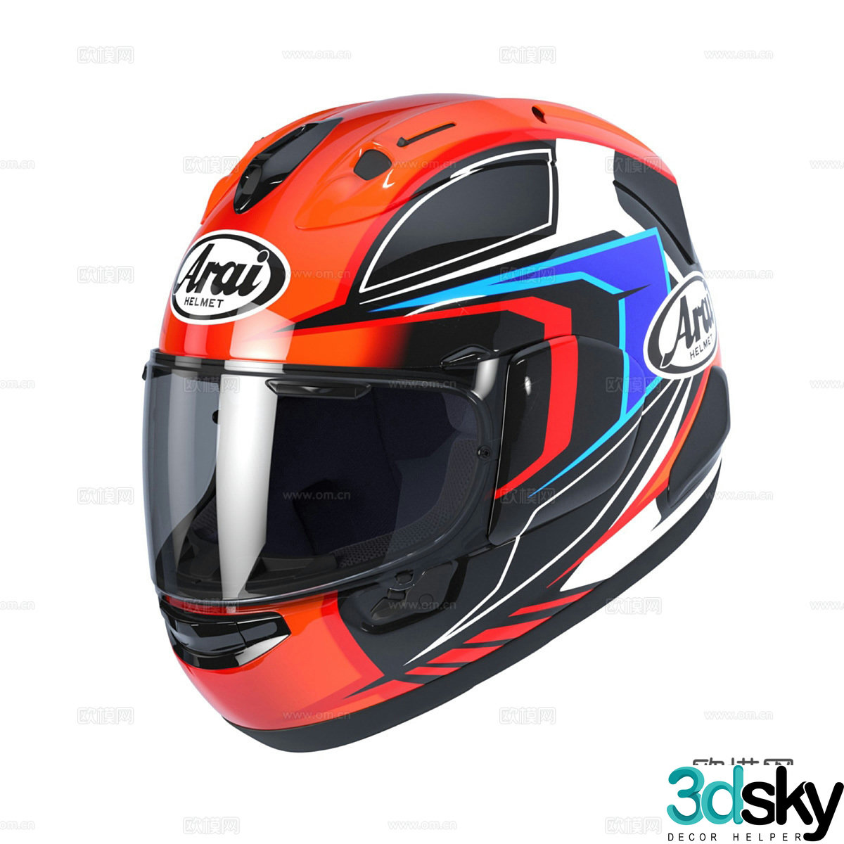 3d model of helmet