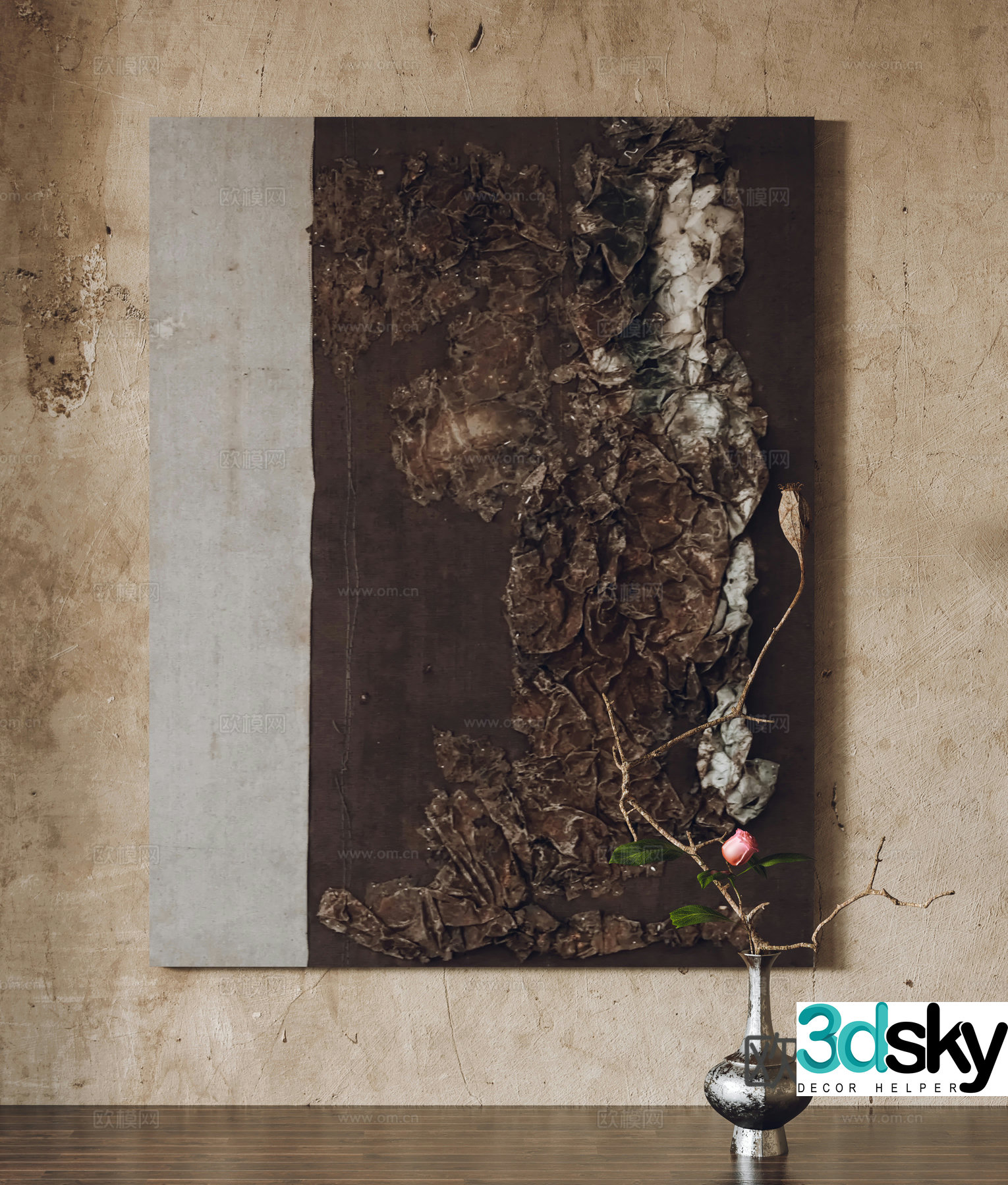 Wasabi wind hanging paintings decorative paintings ornaments 3D model