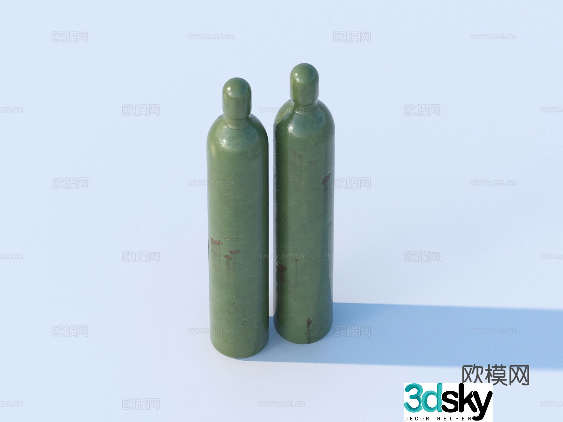 Gas tank gas cylinder cylinder 3d model