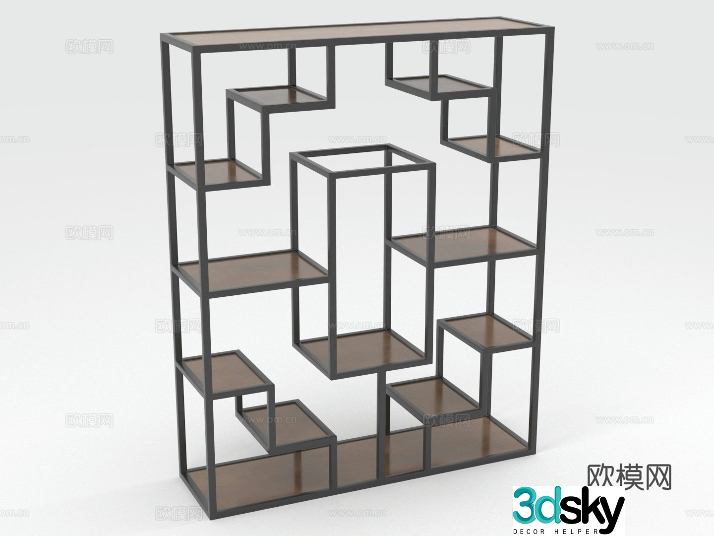Shelf Exhibition shelf Bogu shelf Bookshelf 3D model