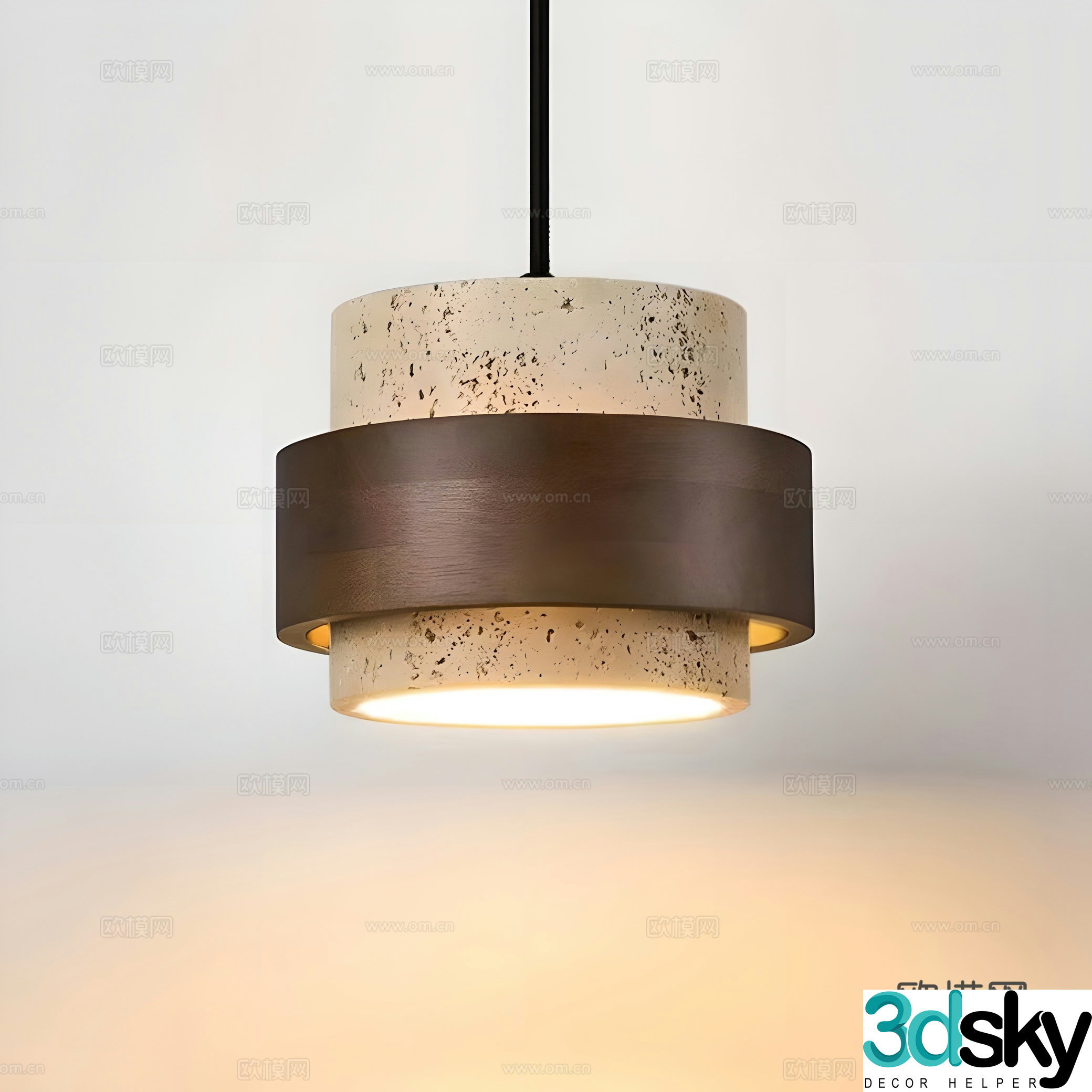 Modern bedside chandelier decorative lamp 3d model
