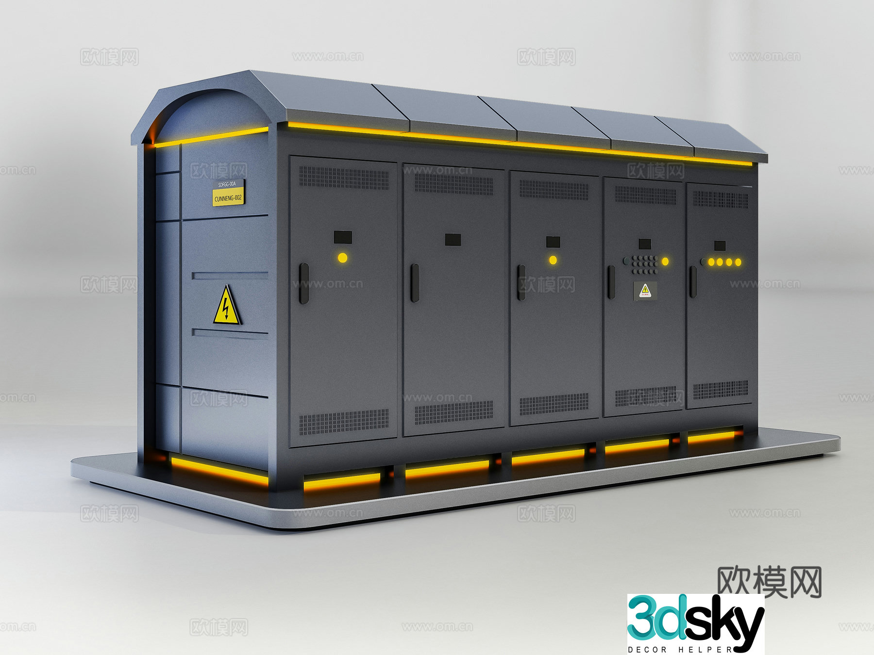 Modern distribution cabinet 3d model