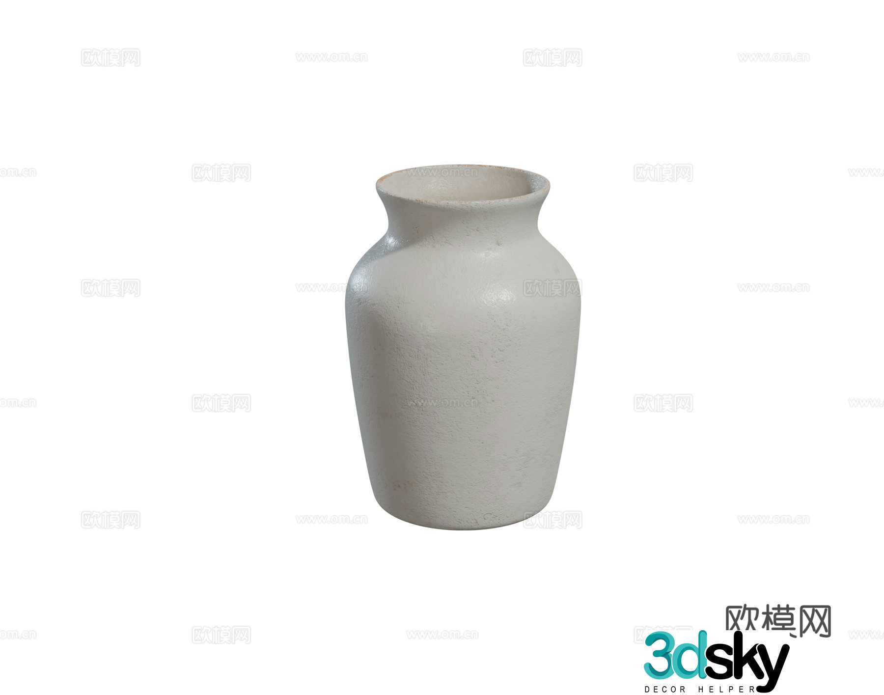 Modern ceramic vase Indoor desktop Jewelry ornament combination 3D model
