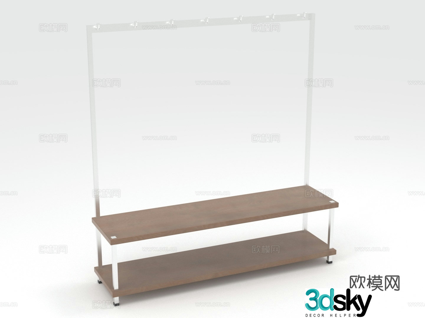 Clothing rack storage rack display rack coat rack 3d model
