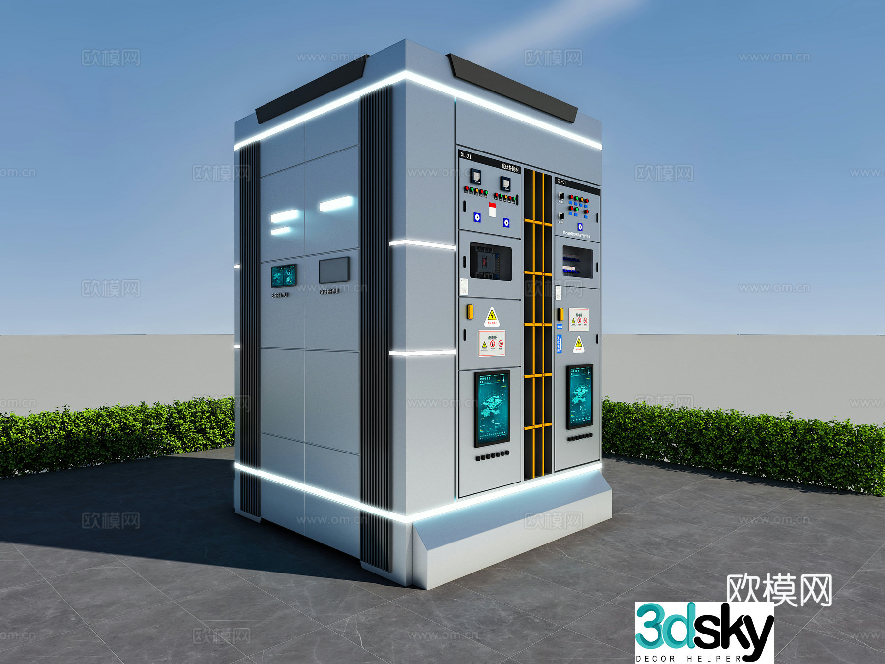 Modern distribution cabinet 3d model
