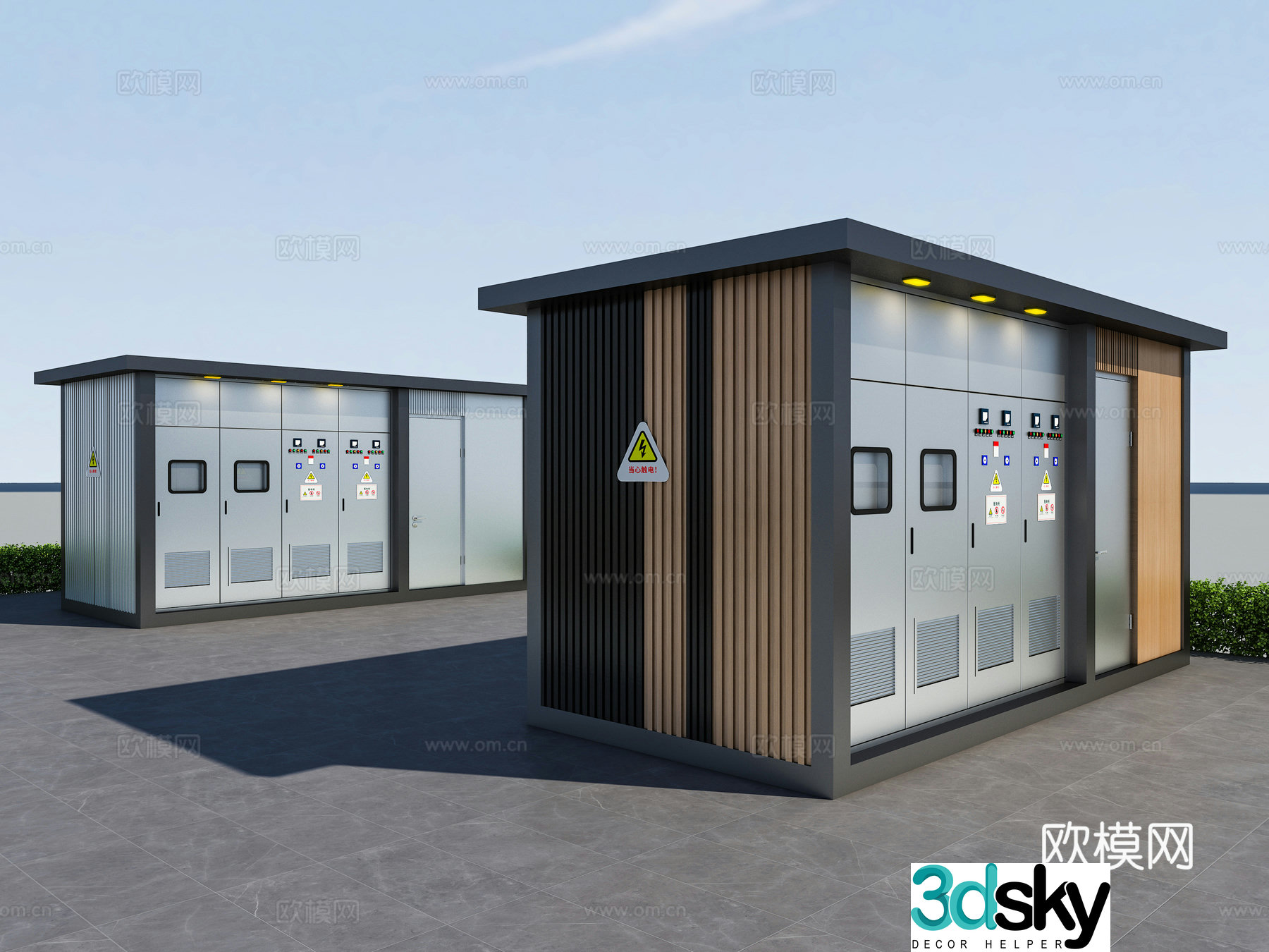 Modern distribution room 3d model