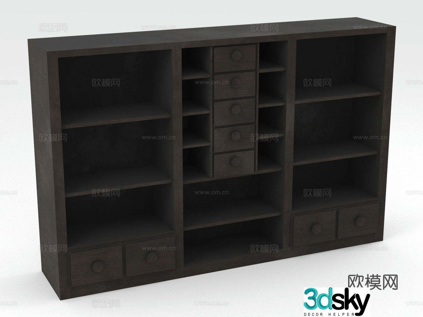 Storage rack Bookshelf Storage rack Combination rack 3D model