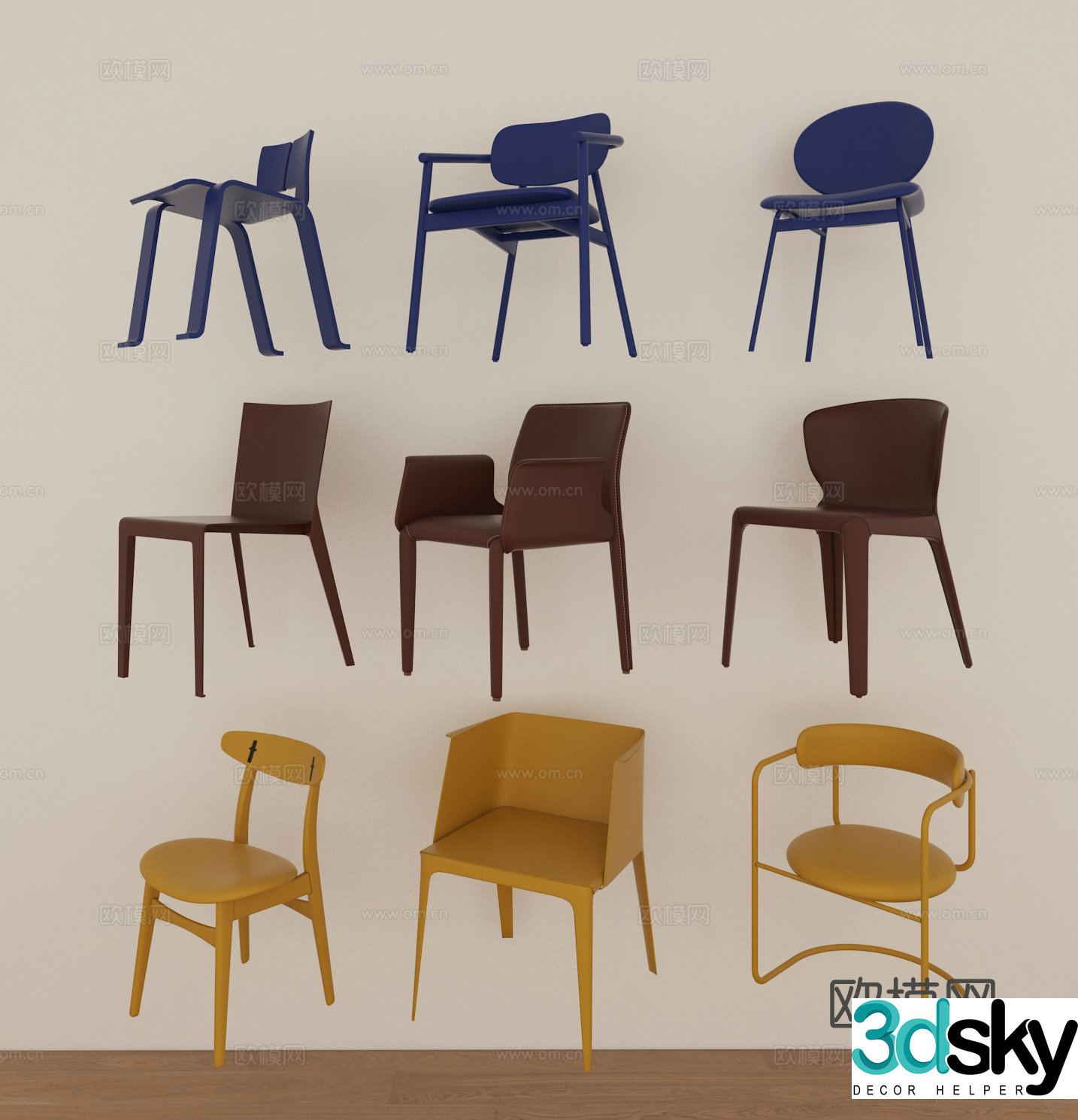 Dining chair 3d model