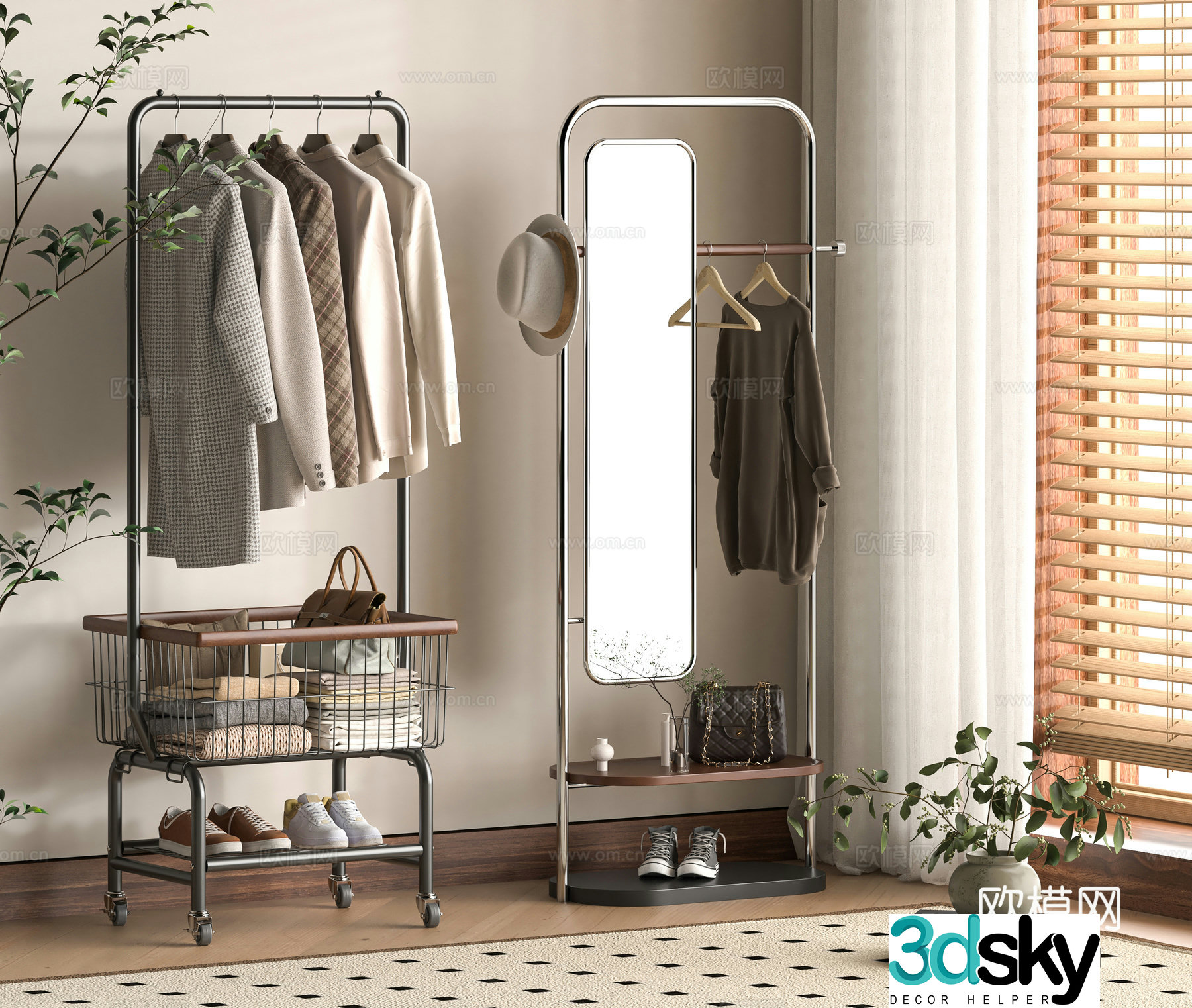 Modern hanger 3d model