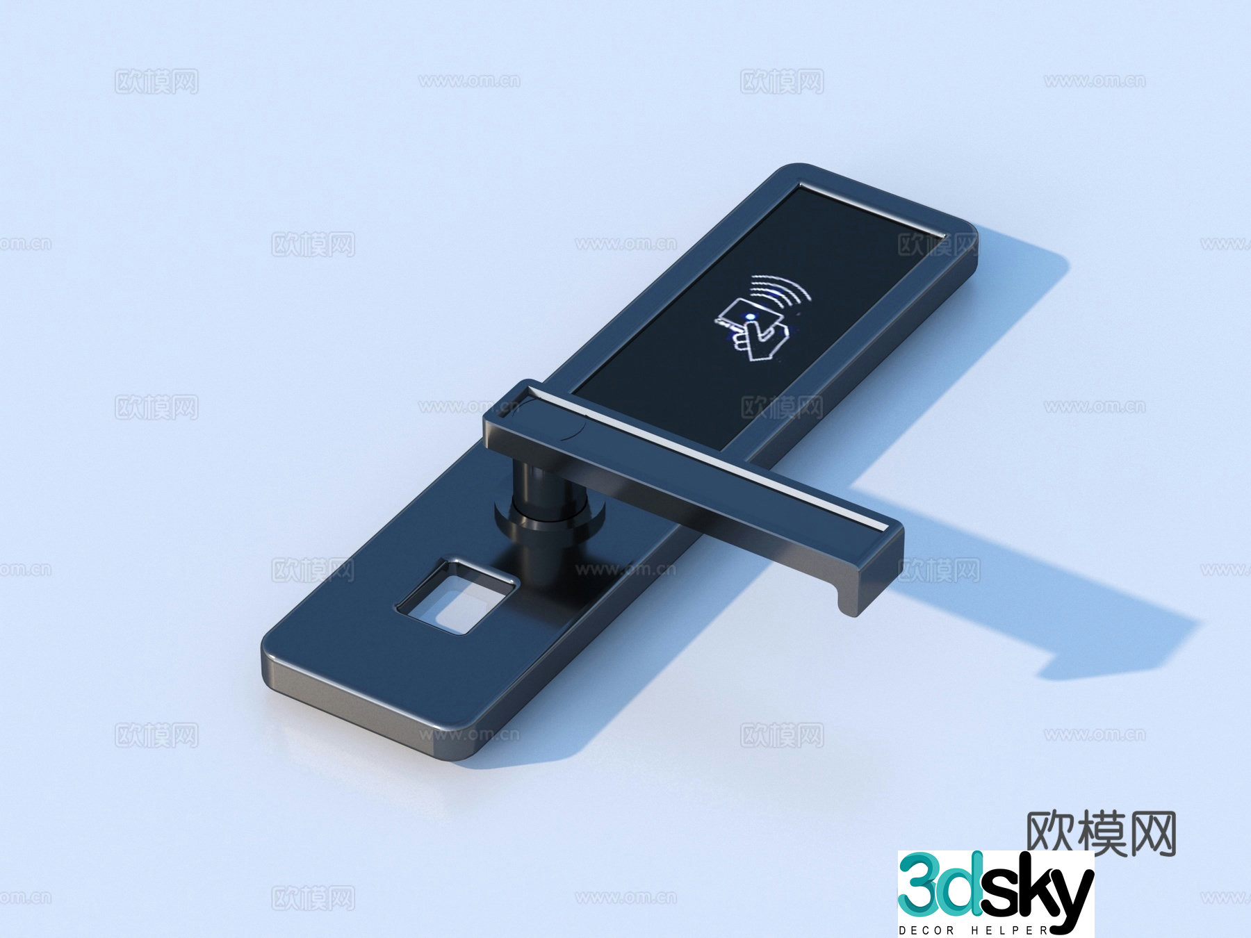 Smart lock Fingerprint lock Password lock 3d model