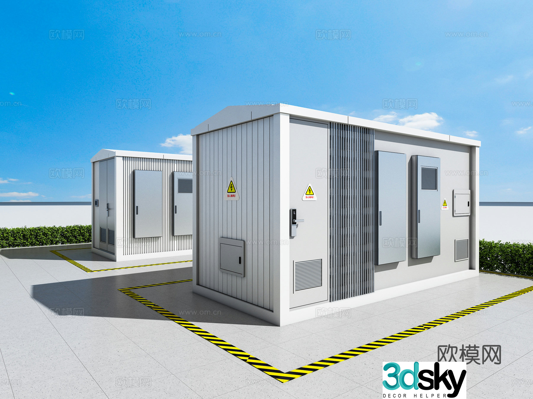 Nordic wind box transformer distribution cabinet 3D model