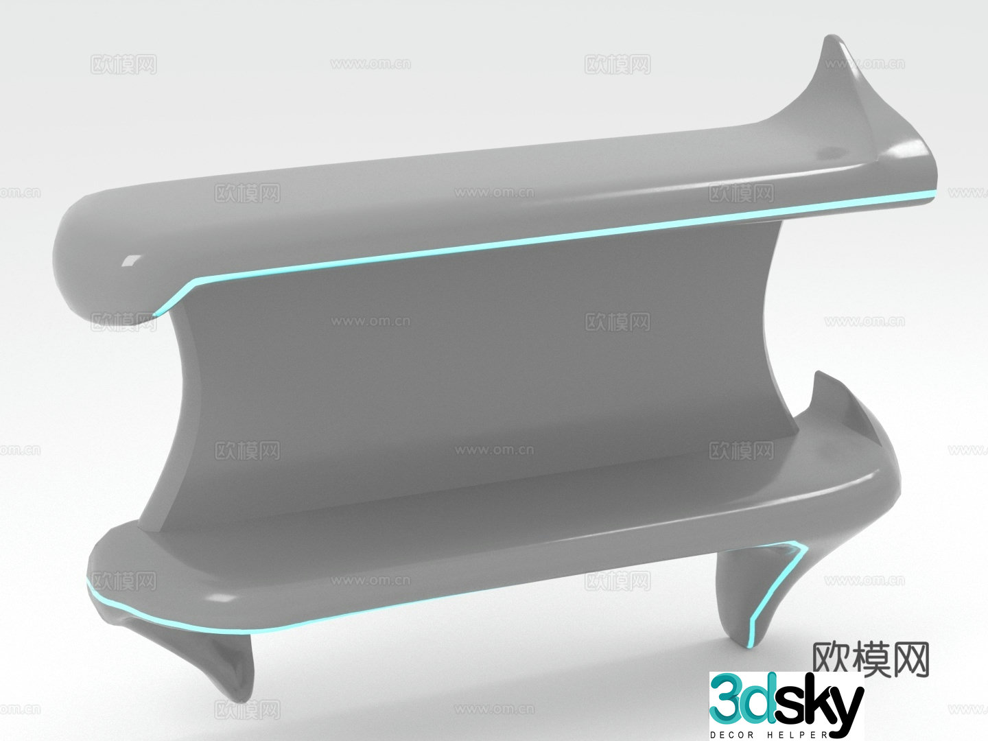 Shelf Display rack Floor stand Decorative rack Bookshelf 3D model
