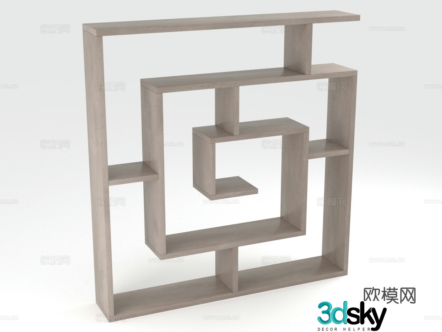 Shelf Bookshelf Bogu Shelf Display rack 3D model