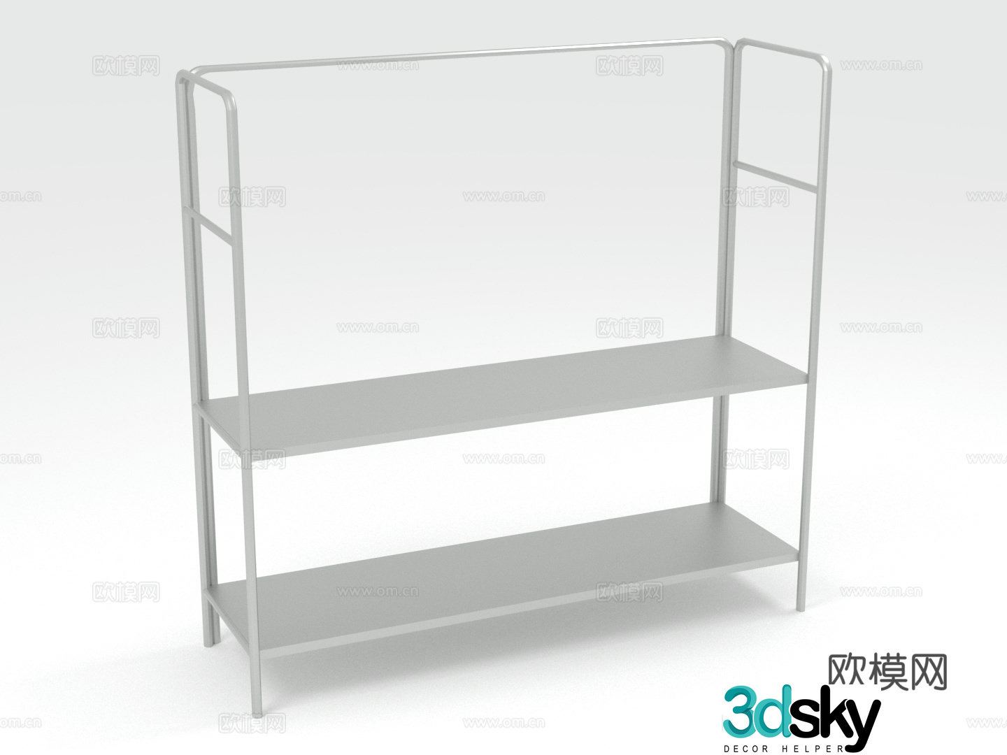 Storage rack Clothes rack Floor rack Display rack 3D model
