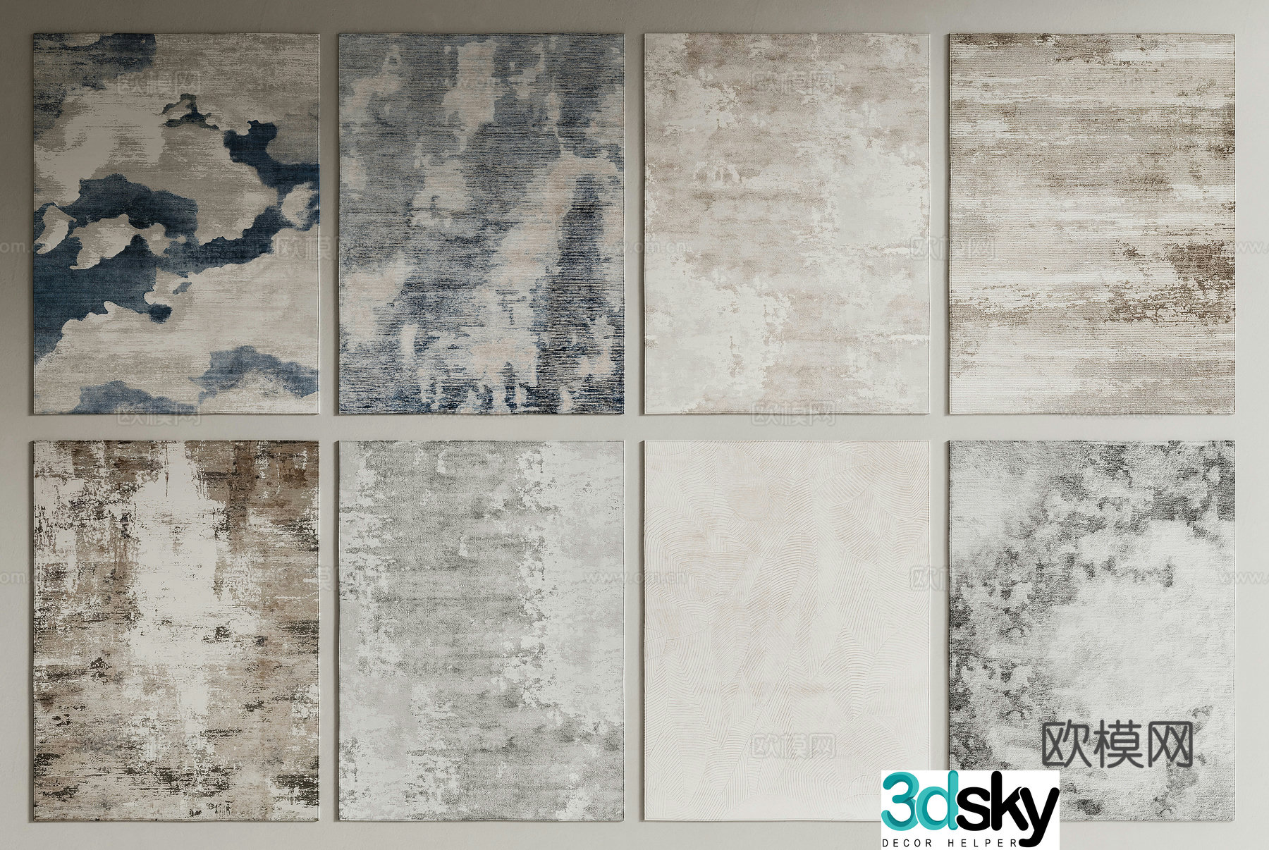 New Chinese carpet 3D model