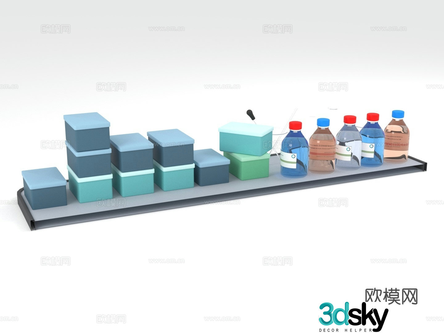 Storage rack Display rack Display rack Platform rack 3D model