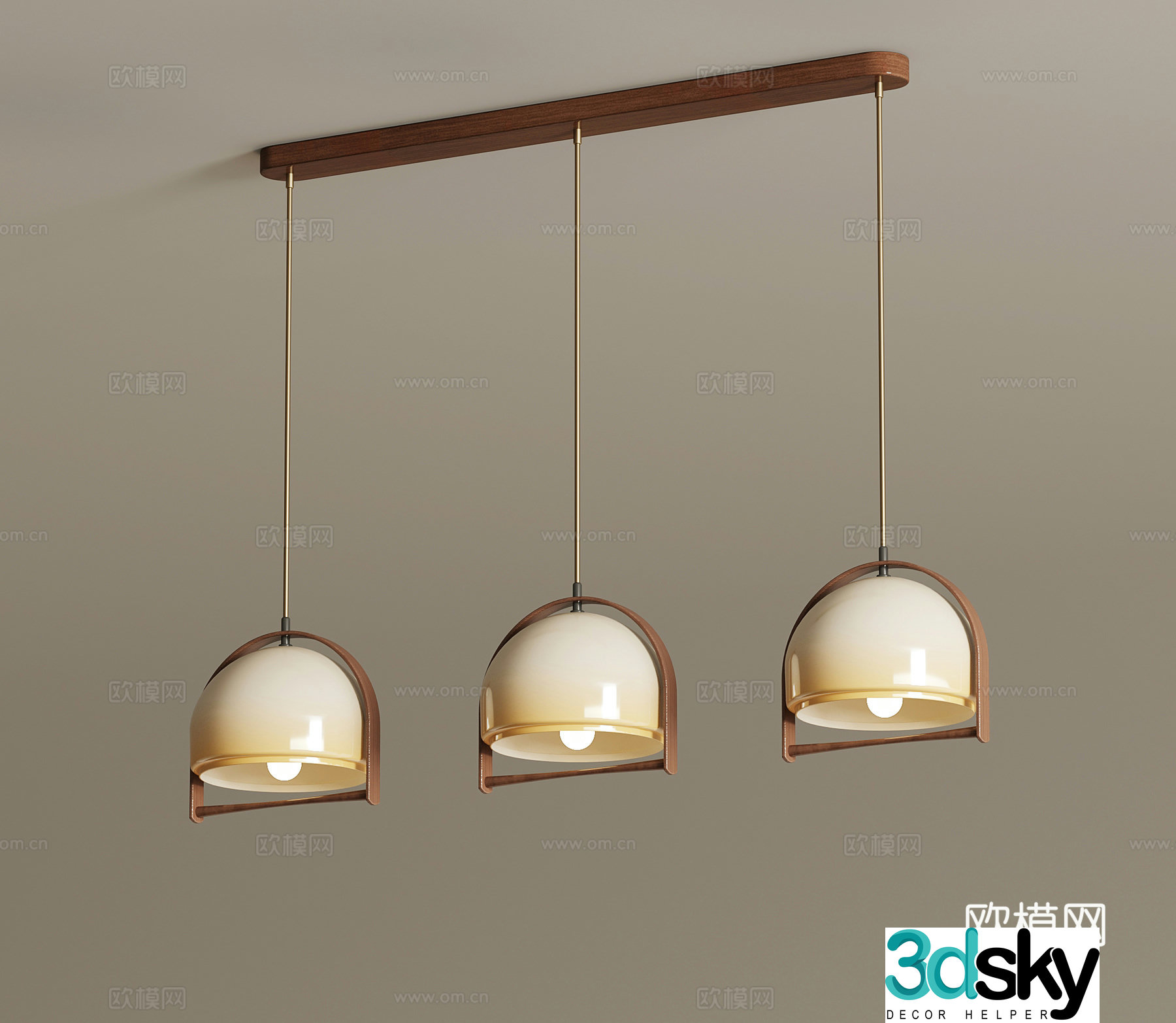 French medieval chandeliers Restaurant chandeliers Multi-head chandeliers 3D model