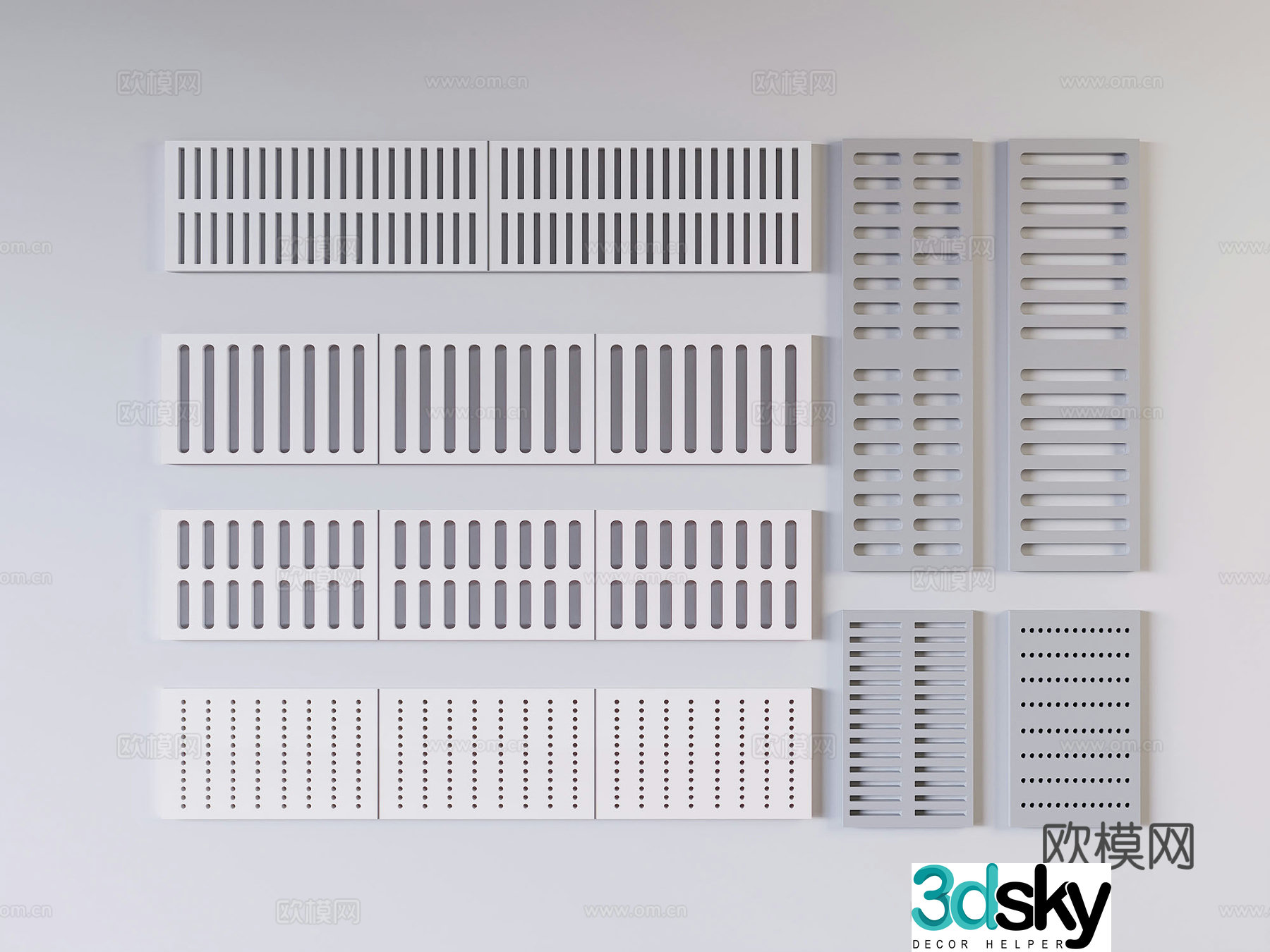 Industrial drainage floor drain 3D model