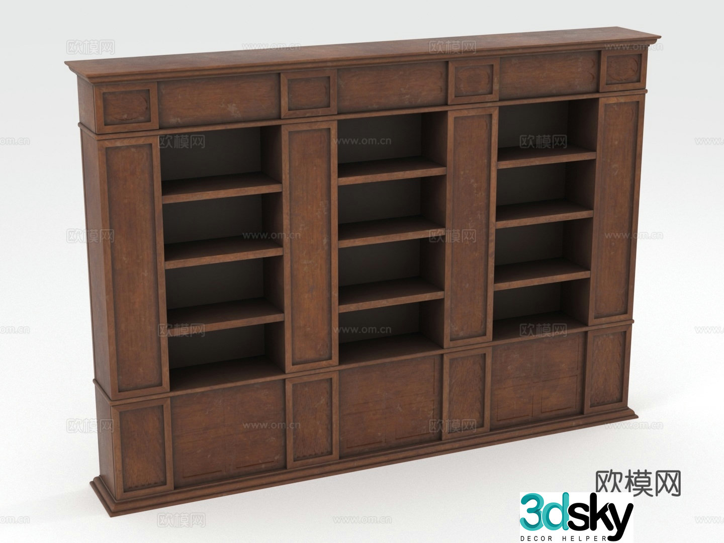 Bookshelf Bookcase Shelf Bookshelf Combination 3D Model