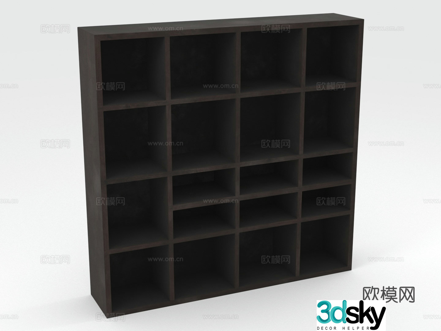 Storage shelf Bookshelf Storage cabinet Grid cabinet 3D model