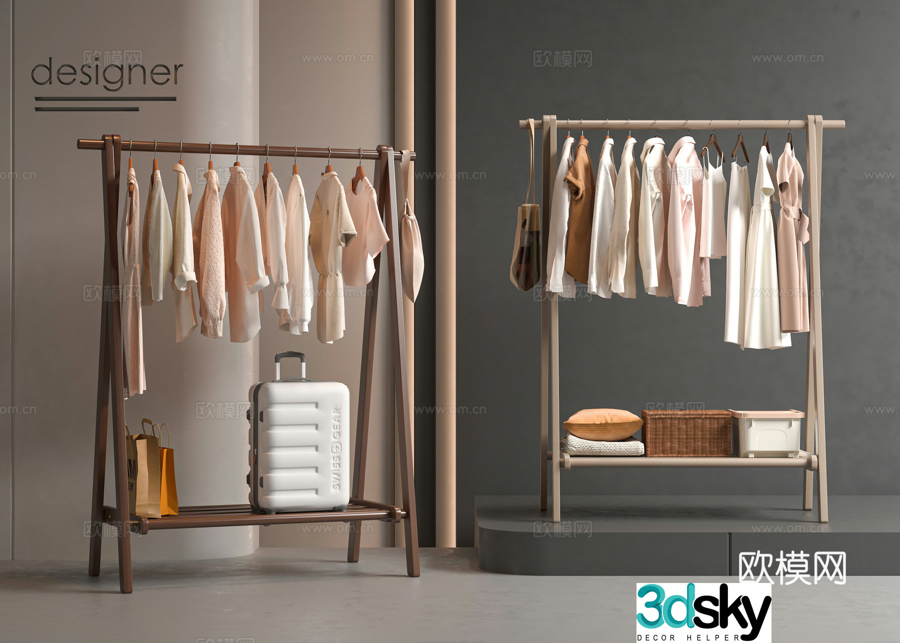 Modern hanger 3d model