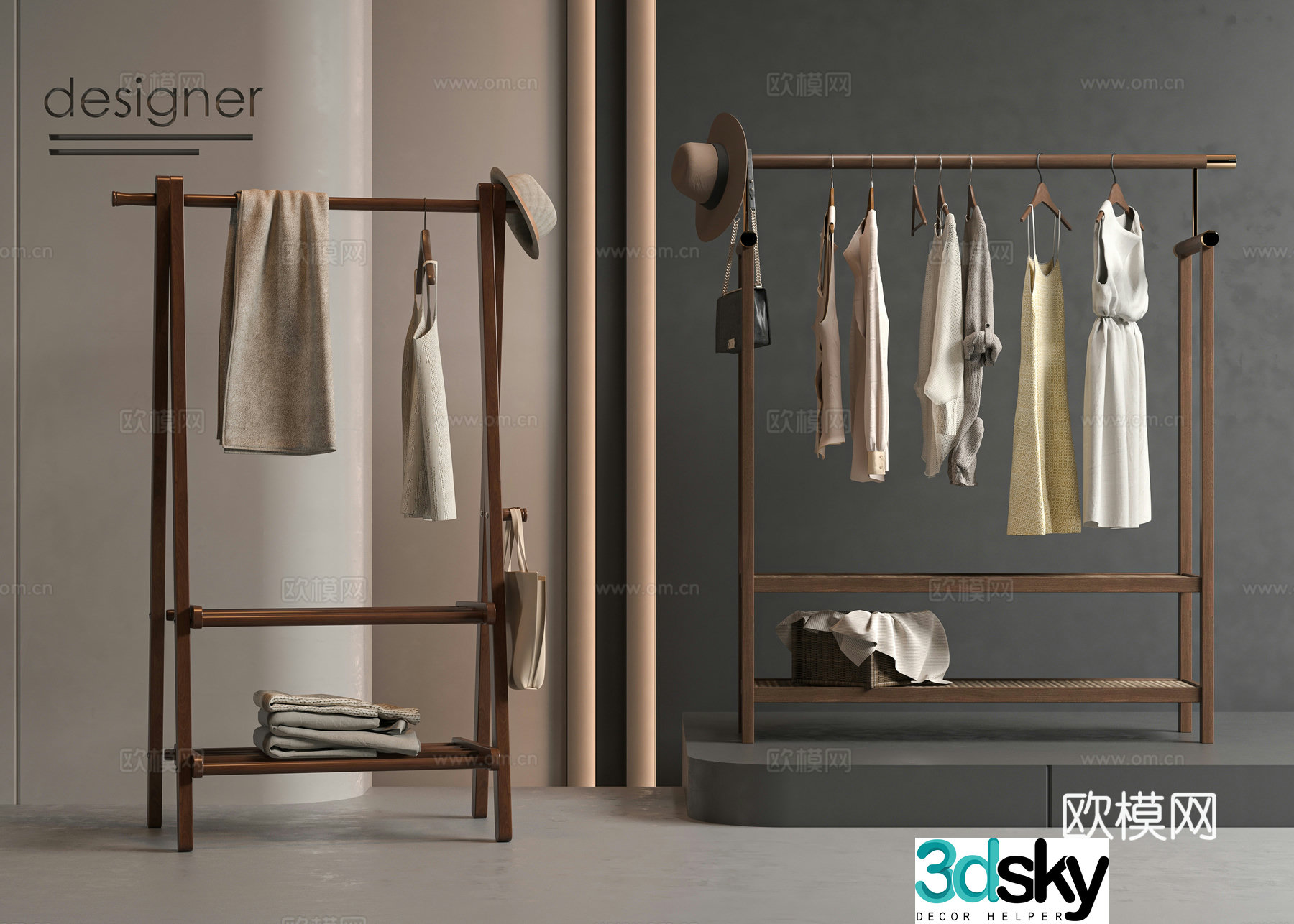 Modern hanger 3d model