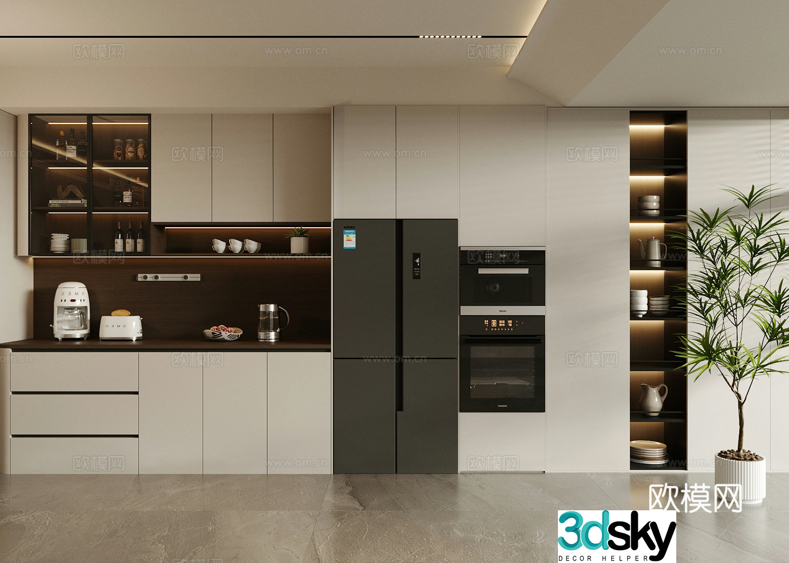 Modern light luxury sideboard light luxury Italian sideboard sideboard ornaments shoe cabinet sideboard wine cabinet 3D model