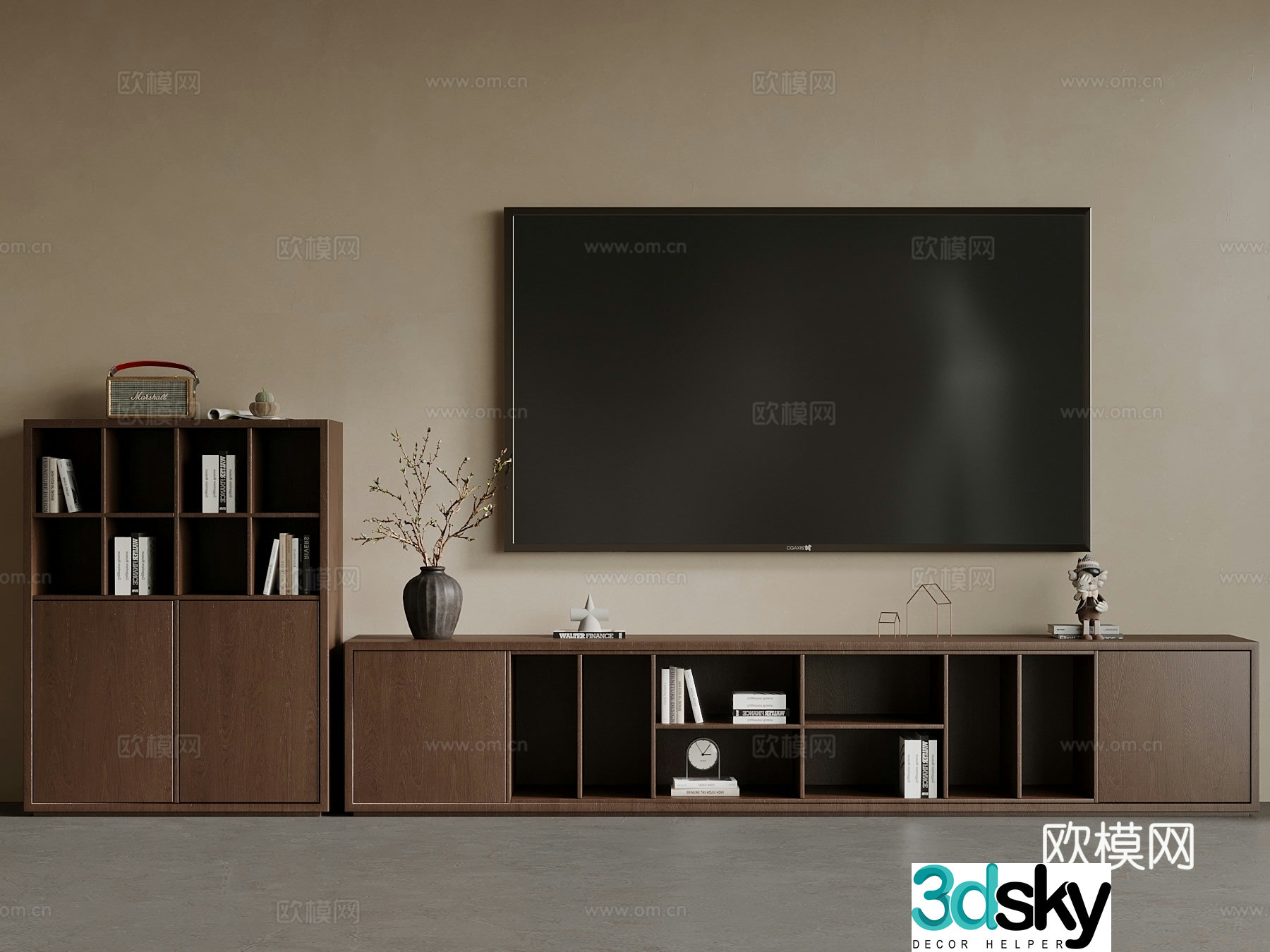New Chinese TV cabinet chest of drawers medieval style TV cabinet chest of drawers 3d model